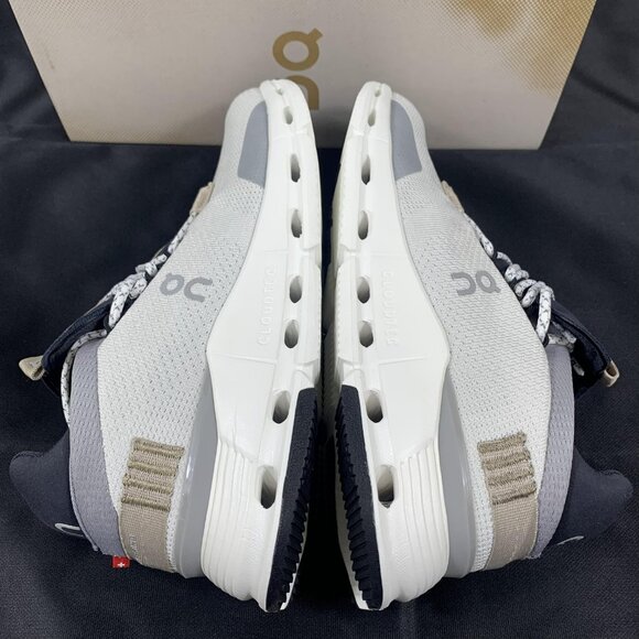 ON Running Cloud Cloudnova Women's White Sand Running Sneaker - Picture 3 of 5